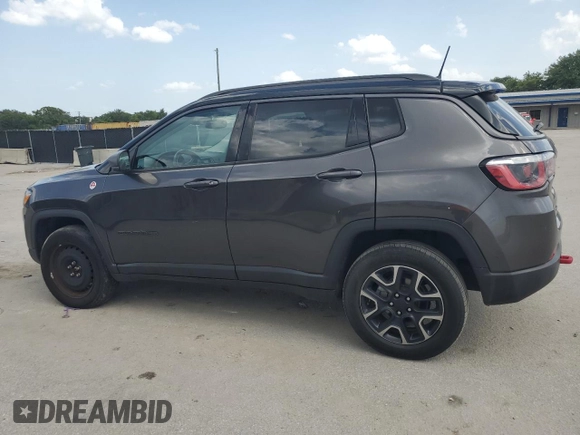 2019 Jeep Compass Trailhawk with VIN 3C4NJDDBXKT721356, listed as a Copart auction lot 60003045 with 164,864 mi miles and Clean title. Bid and sale history available at DreamBid. Image 2.