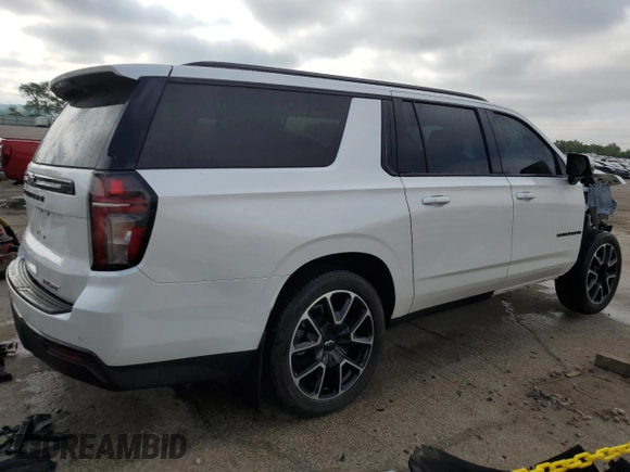 2024 Chevrolet Suburban RST with VIN 1GNSKEKD9RR356205, listed as a Copart auction lot 56562055 with 7,283 mi miles and Salvage title. Bid and sale history available at DreamBid. Image 3.