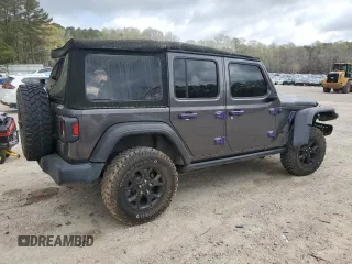 2021 Jeep Wrangler Unlimited Sport S with VIN 1C4HJXDN2MW550186, listed as a Copart auction lot 50870255 with 39,540 mi miles and Salvage Title. Bid and sale history available at carsss.com. Image 3.