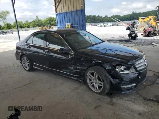 2012 Mercedes-Benz C 250 Sport with VIN WDDGF4HB8CA597638, listed as a Copart auction lot 62937105 with 101,099 mi miles and Salvage title. Bid and sale history available at DreamBid. Image 4.