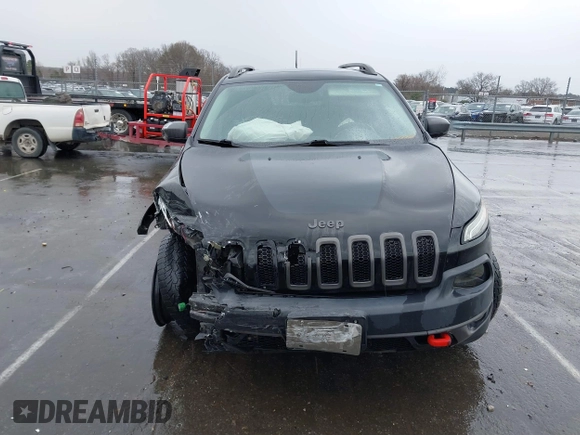 2016 Jeep Cherokee Trailhawk with VIN 1C4PJMBS5GW304062, listed as a IAAI auction lot 41756813 with 112,671 mi miles. Bid and sale history available at carsss.com. Image 13.