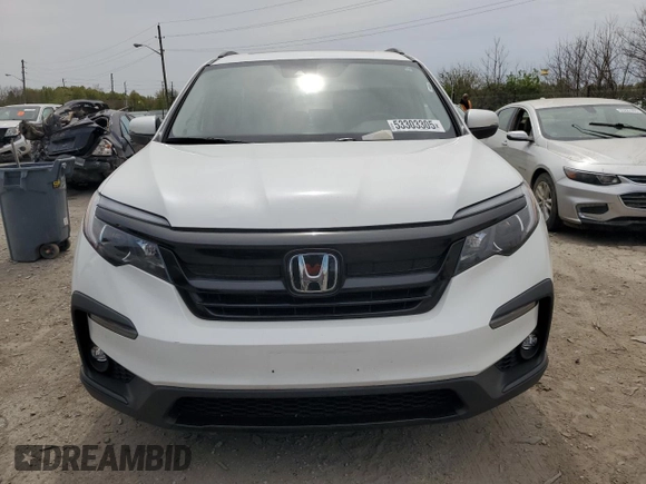 2022 Honda Pilot Special Edition with VIN 5FNYF6H22NB067279, listed as a Copart auction lot 53303305 with 36,386 mi miles and Salvage Title. Bid and sale history available at carsss.com. Image 5.