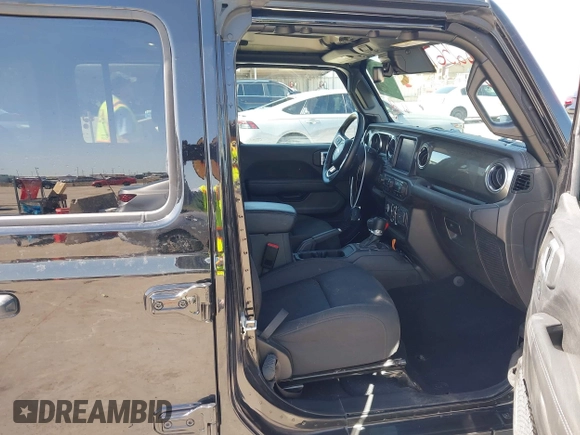 2023 Jeep Wrangler Sahara with VIN 1C4HJXEN5PW508257, listed as a IAAI auction lot 42007569 with 34,990 mi miles and . Bid and sale history available at DreamBid. Image 5.