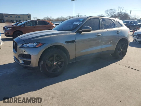 2020 Jaguar F-Pace 25t Premium with VIN SADCJ2FX5LA649032, listed as a Copart auction lot 41444705 with 68,446 mi miles and Clean Title. Bid and sale history available at DreamBid. Image 1.