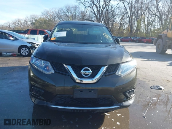 2016 Nissan Rogue SV with VIN KNMAT2MV4GP682301, listed as a IAAI auction lot 40922804 with 69,380 mi miles. Bid and sale history available at carsss.com. Image 12.