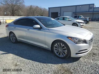 2015 Hyundai Genesis 3.8L with VIN KMHGN4JE1FU052090, listed as a Copart auction lot 46109425 with 70,277 mi miles and Salvage Title. Bid and sale history available at carsss.com. Image 4.