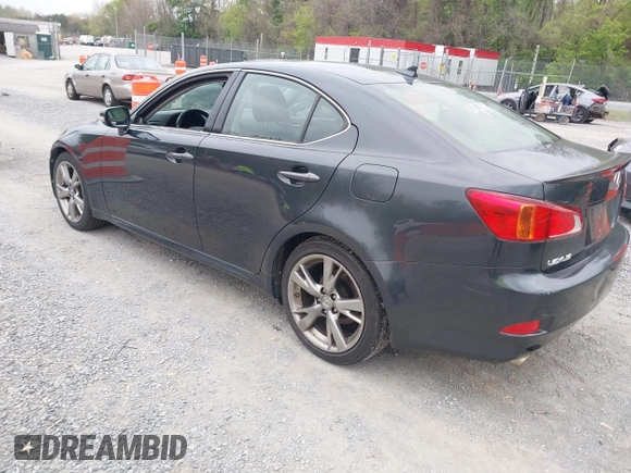 2010 Lexus IS 250 with VIN JTHBF5C27A5120477, listed as a IAAI auction lot 42109745 with 235,585 mi miles. Bid and sale history available at carsss.com. Image 3.
