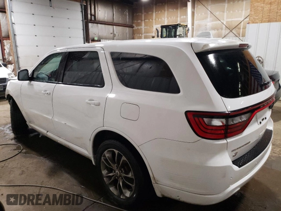 2019 Dodge Durango GT z VIN 1C4RDJDG4KC740581, wystawiony jako Copart lot #53248235 z przebiegiem 108 383 mil mil oraz Szkoda całkowita • Salvage title. Historia ofert i sprzedaży dostępna na DreamBid. Obrazek 2.