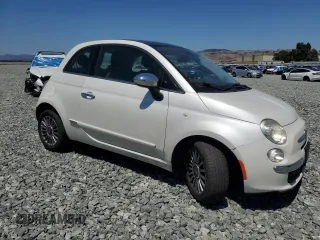 2012 FIAT 500 Lounge with VIN 3C3CFFCR5CT122857, listed as a Copart auction lot 64419545 with 97,605 mi miles and Salvage title. Bid and sale history available at DreamBid. Image 4.