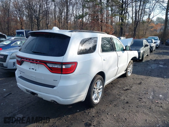 2021 Dodge Durango GT Plus z VIN 1C4RDJDG4MC865017, wystawiony jako IAAI lot #41469553 z przebiegiem 63 225 mil mil oraz . Historia ofert i sprzedaży dostępna na DreamBid. Obrazek 4.