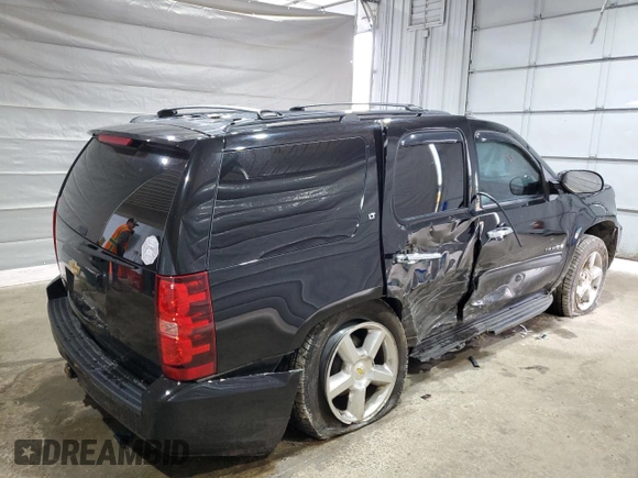 2013 Chevrolet Tahoe LT with VIN 1GNSKBE07DR174163, listed as a Copart auction lot 55501635 with 183,829 mi miles and Salvage title. Bid and sale history available at DreamBid. Image 3.