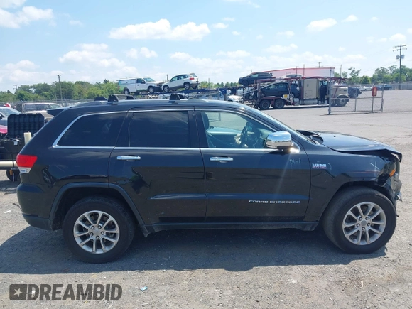 2014 Jeep Grand Cherokee Limited with VIN 1C4RJFBTXEC140898, listed as a IAAI auction lot 42793097 with 159,542 mi miles and . Bid and sale history available at DreamBid. Image 14.