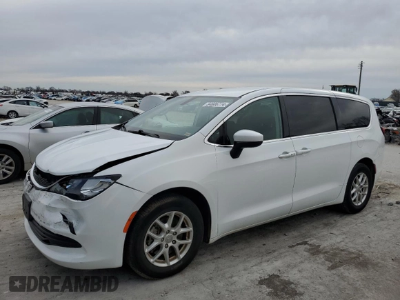 2020 Chrysler Voyager LX z VIN 2C4RC1CG0LR105113, wystawiony jako Copart lot #84686774 z przebiegiem 56 995 mil mil oraz Szkoda całkowita • Salvage title. Historia ofert i sprzedaży dostępna na DreamBid. Obrazek 1.