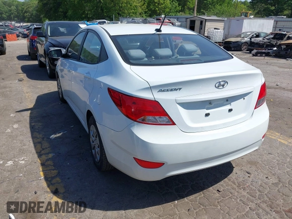 2015 Hyundai Accent GLS with VIN KMHCT4AE0FU896593, listed as a IAAI auction lot 42081643 with 175,346 mi miles and . Bid and sale history available at DreamBid. Image 3.