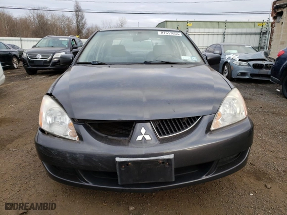 2004 Mitsubishi Lancer LS with VIN JA3AJ36E34U036316, listed as a Copart auction lot 87617655 with 140,855 mi miles and Salvage Title. Bid and sale history available at carsss.com. Image 5.