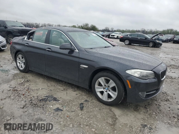 2012 BMW 5 Series 528i xDrive with VIN WBAXH5C54CDW05421, listed as a Copart auction lot 51747865 with 133,881 mi miles and Salvage Title. Bid and sale history available at carsss.com. Image 4.