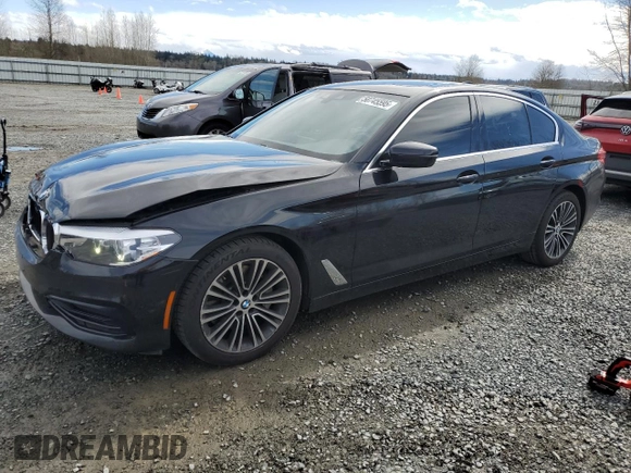 2019 BMW 5 Series 530i with VIN WBAJA5C50KBX49102, listed as a Copart auction lot 50745595 with 80,410 mi miles and Salvage Title. Bid and sale history available at carsss.com. Image 1.