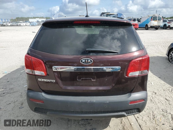 2011 Kia Sorento EX with VIN 5XYKUDA20BG152863, listed as a Copart auction lot 51738585 with 103,817 mi miles and Salvage Title. Bid and sale history available at carsss.com. Image 6.