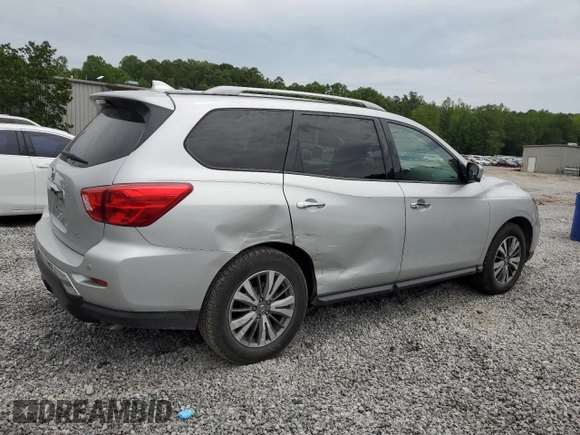 2019 Nissan Pathfinder SV with VIN 5N1DR2MN9KC618732, listed as a Copart auction lot 57251805 with 140,663 mi miles and Salvage title. Bid and sale history available at DreamBid. Image 3.