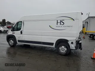 2022 Ram ProMaster Cargo with VIN 3C6LRVDG3NE135180, listed as a Copart auction lot 54080025 with 67,830 mi miles and Salvage Title. Bid and sale history available at carsss.com. Image 2.