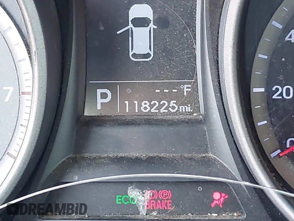 2014 Hyundai Santa Fe with VIN 5XYZT3LB1EG134837, listed as a IAAI auction lot 42454126 with 118,225 mi miles and . Bid and sale history available at DreamBid. Image 16.