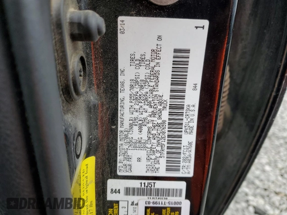 2014 Toyota Tundra SR with VIN 5TFRM5F12EX076598, listed as a Copart auction lot 56789685 with 189,374 mi miles and Clean title. Bid and sale history available at DreamBid. Image 12.