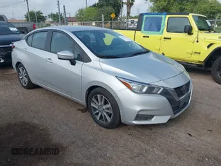 2021 Nissan Versa SV with VIN 3N1CN8EV8ML853517, listed as a IAAI auction lot 42111273 with 100,545 mi miles and . Bid and sale history available at DreamBid. Image 1.
