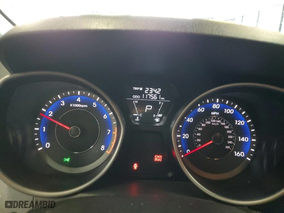 2013 Hyundai Elantra GLS PZEV with VIN KMHDH4AE2DU992373, listed as a Copart auction lot 51238635 with 117,561 mi miles and Salvage Title. Bid and sale history available at carsss.com. Image 9.