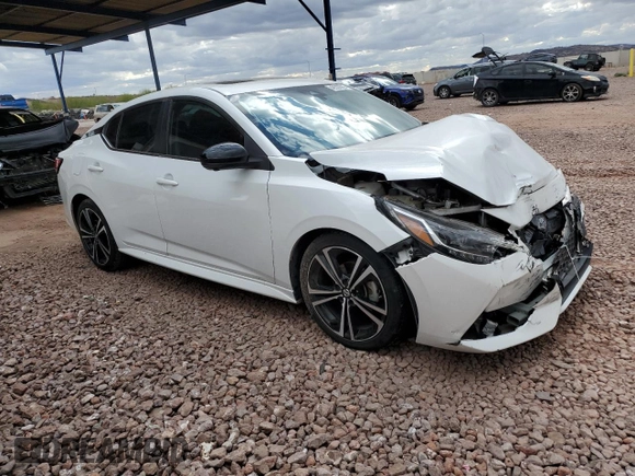 2021 Nissan Sentra SR with VIN 3N1AB8DV3MY322259, listed as a Copart auction lot 48533555 with 64,041 mi miles and Salvage Title. Bid and sale history available at carsss.com. Image 4.