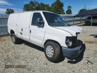 2011 Ford Econoline Cargo Commercial with VIN 1FTSE3EL8BDB11826, listed as a Copart auction lot 62511405 with Not provided miles and Salvage title. Bid and sale history available at DreamBid. Image 4.