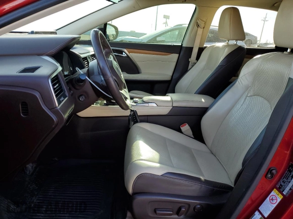 2017 Lexus RX with VIN 2T2BZMCA9HC063797, listed as a Copart auction lot 50215735 with 88,565 mi miles and Salvage Title. Bid and sale history available at carsss.com. Image 7.