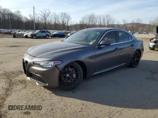 2019 Alfa Romeo Giulia with VIN ZARFANAN7K7622609, listed as a Copart auction lot 47357475 with 48,360 mi miles and Salvage Title. Bid and sale history available at carsss.com. Image 1.