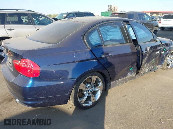 2011 BMW 3 Series 335i with VIN WBAPM5C55BF181990, listed as a IAAI auction lot 41169387 with 1 mi miles. Bid and sale history available at carsss.com. Image 4.
