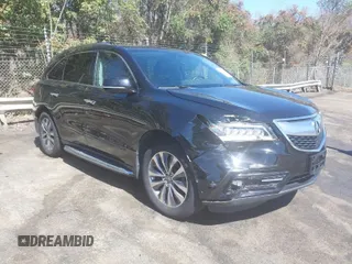 2014 Acura MDX Tech Pkg with VIN 5FRYD4H47EB019772, listed as a IAAI auction lot 41795938 with 150,649 mi miles. Bid and sale history available at carsss.com. Image 1.