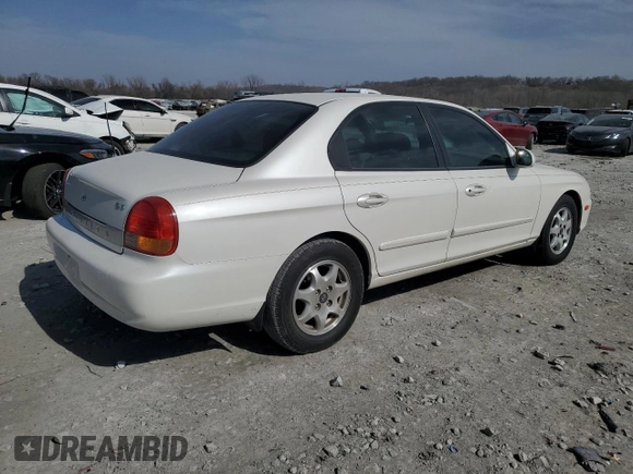 2001 Hyundai Sonata GLS with VIN KMHWF35V91A466774, listed as a Copart auction lot 48985565 with 98,648 mi miles and Clean Title. Bid and sale history available at carsss.com. Image 3.