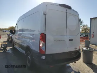 2021 Ford Transit Cargo with VIN 1FTBR1C84MKA29405, listed as a Copart auction lot 77642004 with 144,624 mi miles and Salvage Title. Bid and sale history available at DreamBid. Image 2.