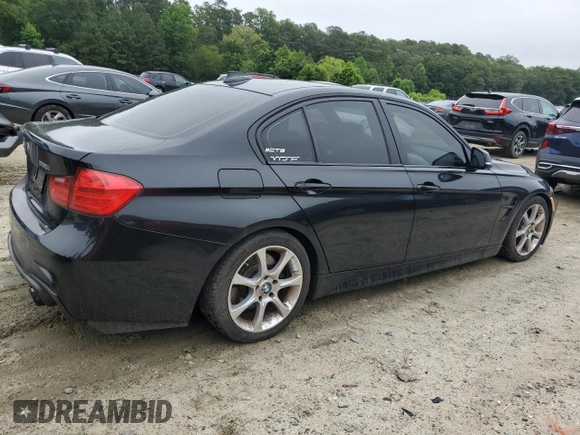 2015 BMW 3 Series 335i xDrive with VIN WBA3B9G56FNR92960, listed as a Copart auction lot 60963875 with 135,624 mi miles and Salvage title. Bid and sale history available at DreamBid. Image 3.