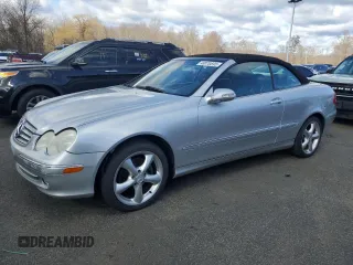 2005 Mercedes-Benz CLK-Class 3.2L with VIN WDBTK65J95F144029, listed as a Copart auction lot 48070595 with 126,313 mi miles and Clean Title. Bid and sale history available at carsss.com. Image 1.