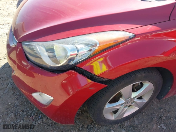 2012 Hyundai Elantra GLS with VIN KMHDH4AE8CU417385, listed as a IAAI auction lot 41866598 with 131,355 mi miles. Bid and sale history available at carsss.com. Image 6.