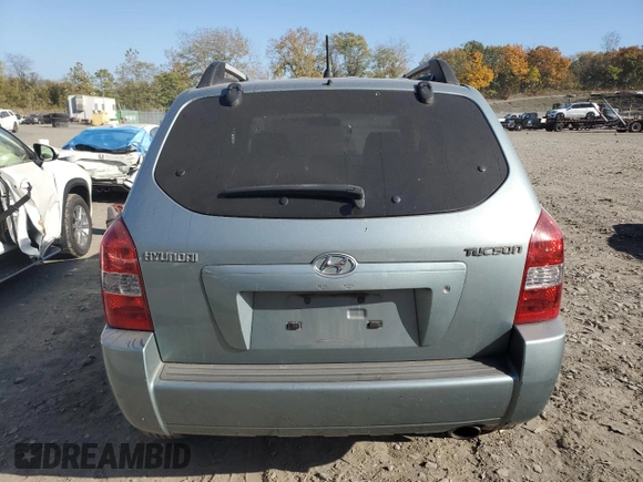 2007 Hyundai Tucson GLS with VIN KM8JM12B87U529322, listed as a Copart auction lot 76936004 with 173,251 mi miles and Salvage Title. Bid and sale history available at carsss.com. Image 6.