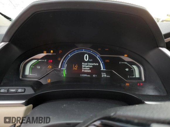 2018 Honda Clarity with VIN JHMZC5F16JC010090, listed as a Copart auction lot 86770354 with 119,399 mi miles and Salvage Title. Bid and sale history available at DreamBid. Image 9.