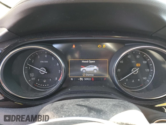 2020 Buick Encore GX Select with VIN KL4MMDS22LB072557, listed as a Copart auction lot 89300065 with 50,922 mi miles and Salvage title. Bid and sale history available at DreamBid. Image 9.