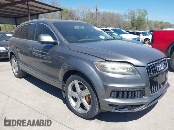 2011 Audi Q7 S line with VIN WA1DGAFE2BD004546, listed as a IAAI auction lot 41857382 with 163,493 mi miles and . Bid and sale history available at DreamBid. Image 1.