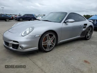 2007 Porsche 911 Turbo with VIN WP0AD29957S784485, listed as a Copart auction lot 75090564 with 0 mi miles and Salvage Title. Bid and sale history available at carsss.com. Image 1.