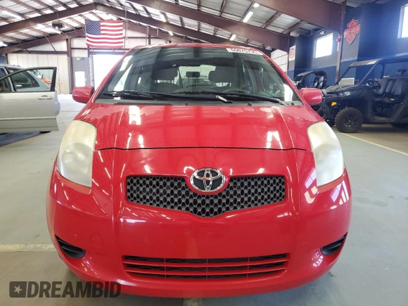 2007 Toyota Yaris with VIN JTDJT923375071567, listed as a Copart auction lot 55075735 with 195,309 mi miles and Clean Title. Bid and sale history available at carsss.com. Image 5.