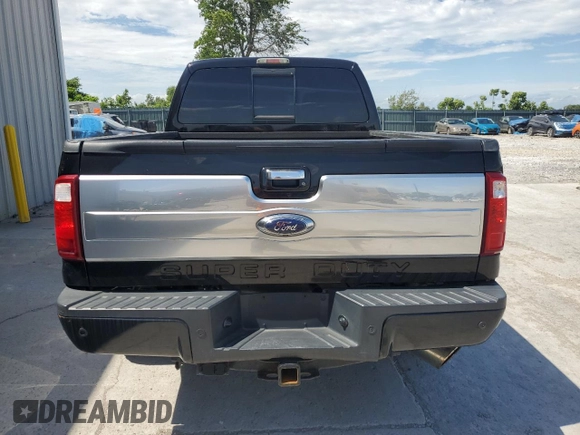 2016 Ford F-250 Lariat with VIN 1FT7W2BTXGEC20338, listed as a Copart auction lot 61798515 with 206,338 mi miles and Salvage title. Bid and sale history available at DreamBid. Image 6.