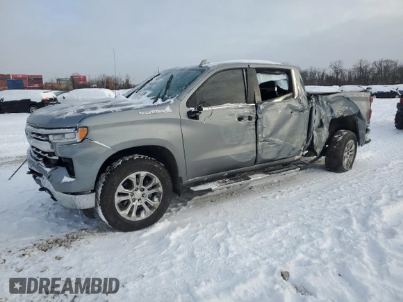2024 Chevrolet Silverado 1500 LTZ with VIN 1GCUDGEL1RZ104894, listed as a Copart auction lot 41590095 with 33,551 mi miles and Salvage Title. Bid and sale history available at DreamBid. Image 1.