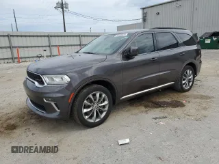2021 Dodge Durango SXT Plus with VIN 1C4RDHAG9MC846556, listed as a Copart auction lot 53069424 with 48,474 mi miles and Salvage Title. Bid and sale history available at DreamBid. Image 1.