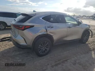2022 Lexus NX with VIN 2T2GGCEZXNC010787, listed as a Copart auction lot 42807755 with 7,646 mi miles and Salvage Title. Bid and sale history available at carsss.com. Image 3.