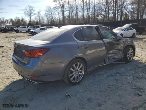 2015 Lexus GS 350 with VIN JTHCE1BL8FA009736, listed as a Copart auction lot 46647475 with 106,150 mi miles and Salvage Title. Bid and sale history available at carsss.com. Image 3.